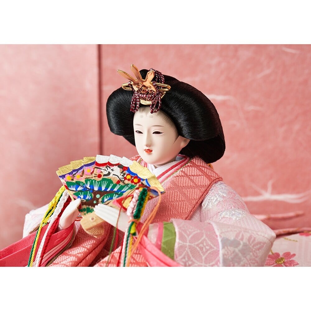 雛人形 三段飾り | 久月 | 収納三段 親王官女飾り 銘木シリーズ 檜