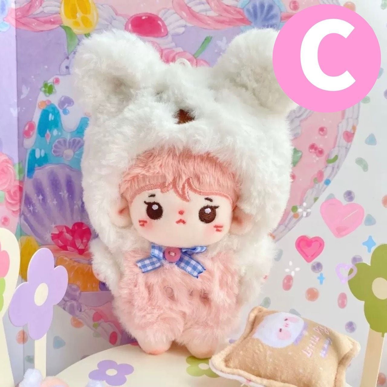 10cm ぬい服 かわいい モコモコ ゆるかわ 着ぐるみ ぬいぐるみ用 服