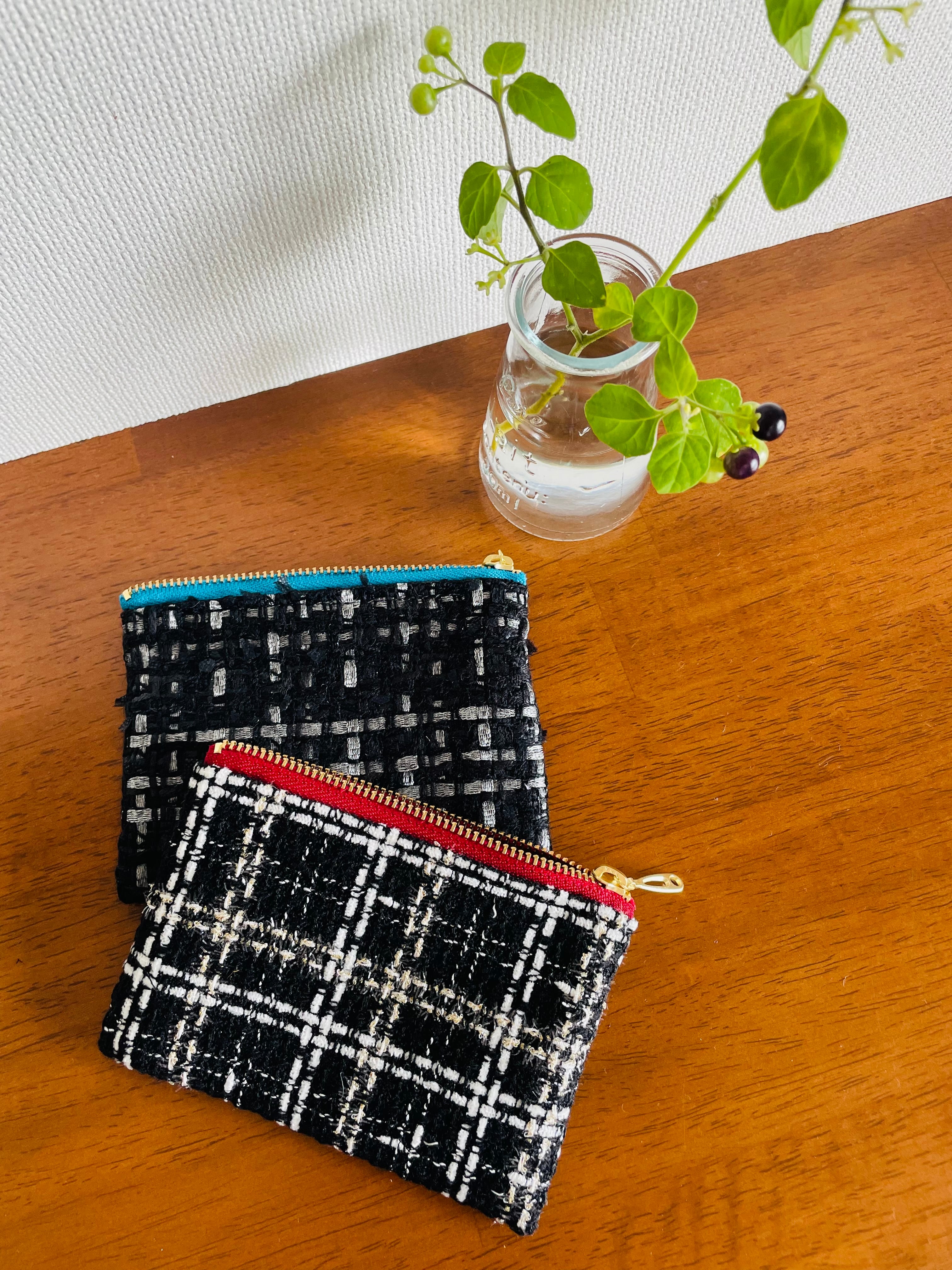 大幅値下【希少新品】AMIRI ポーチ ベスト ツイードミニポーチ.iブラックアクセント | SUMIRE ISHIOKA