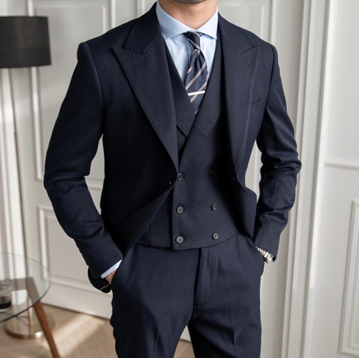 【極美品✨】BUONA VITA ボナヴィータ スリーピース スーツ 160 黒 極美品✨】BUONA VITA ボナヴィータ スリーピース スーツ 160 黒