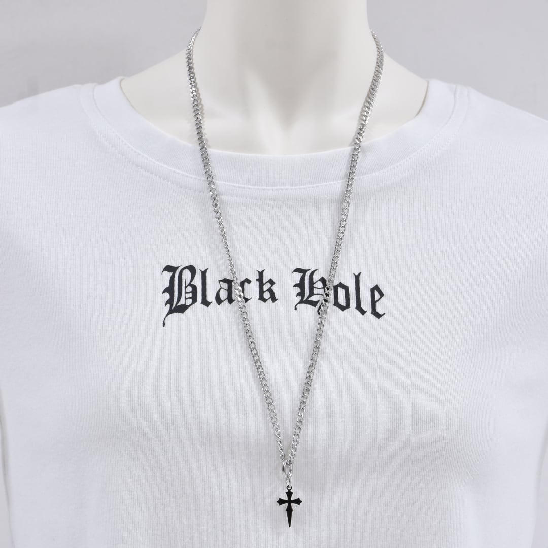 ブラックシャープクロスネックレス | VOLCAN&APHRODITE