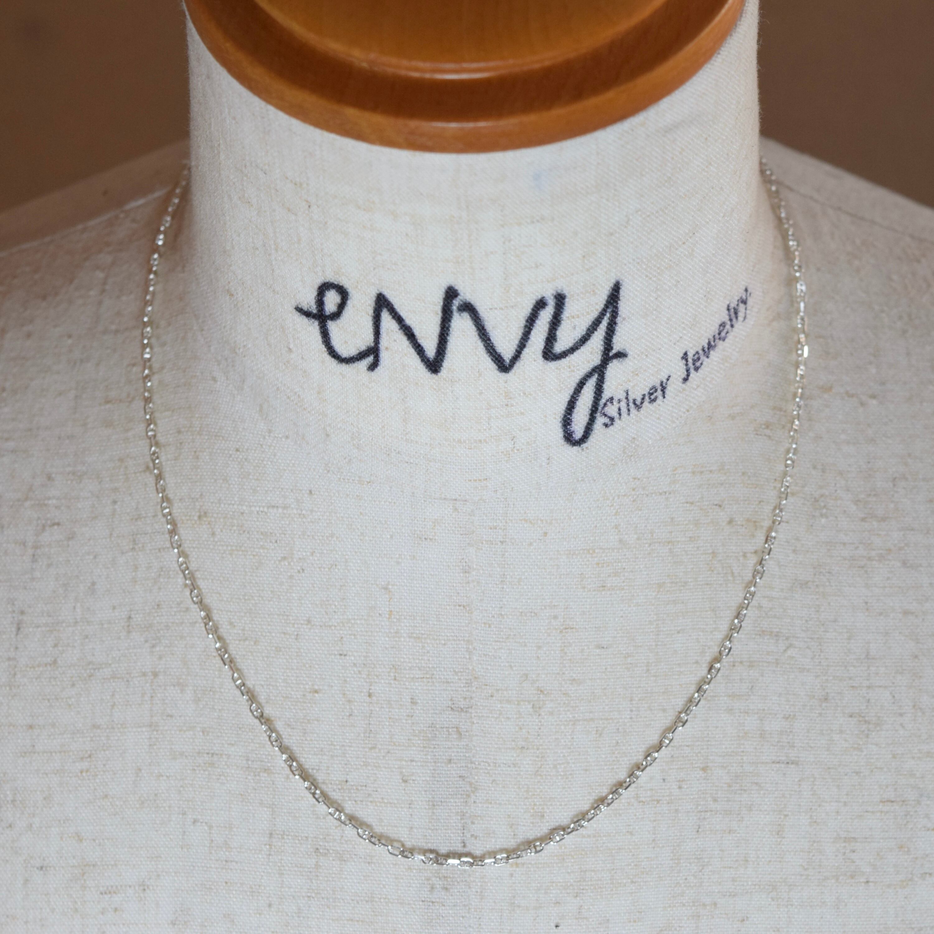 シルバー925 silver アンカーチェーンネックレス/50cm/軽研磨仕上げ