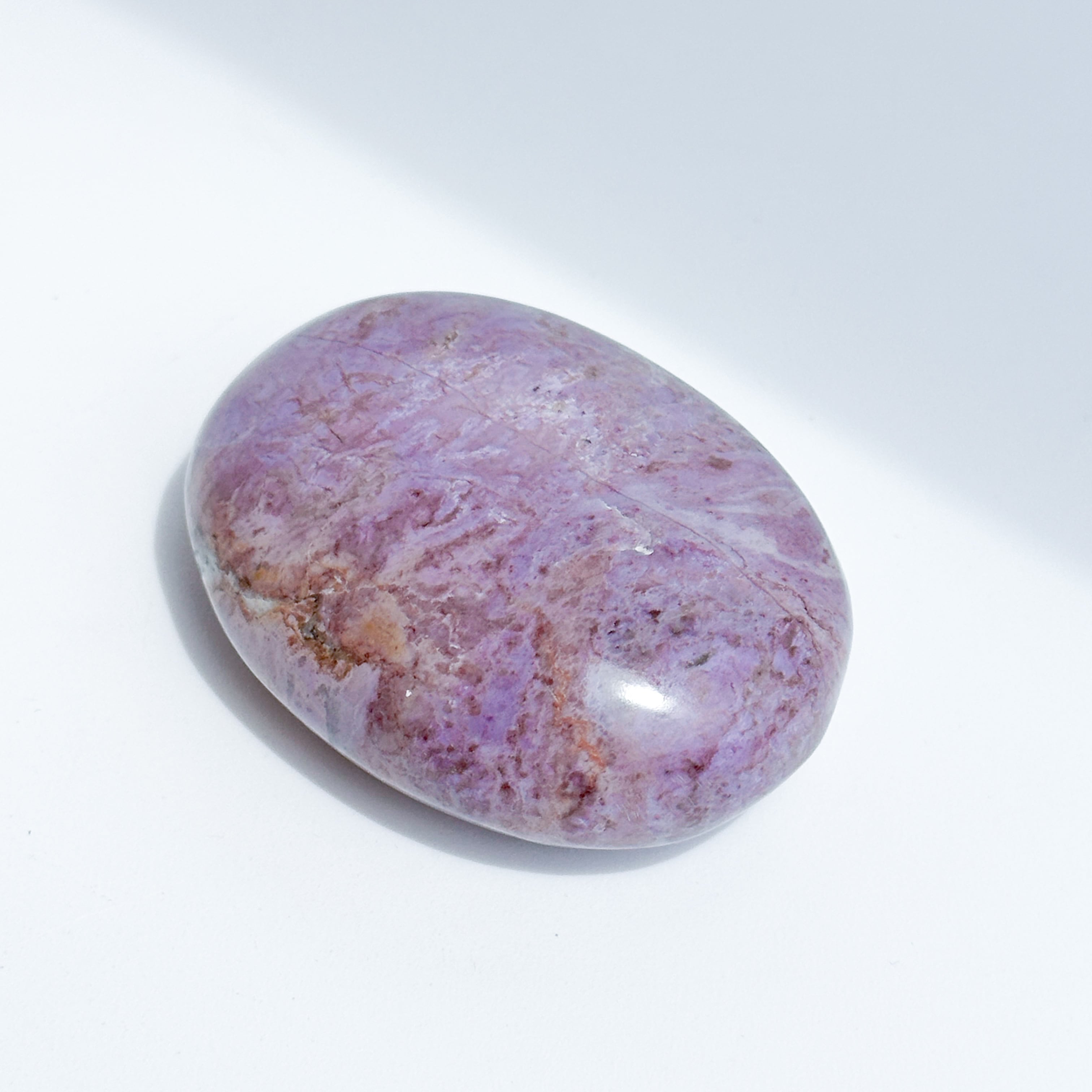 【在庫SALE✨】 ルージュジェイド スフィア　天然石 ジェイド パワーストーン パープルジェイド パームストーン42◇Purpe Jade palm stone ◇天然石