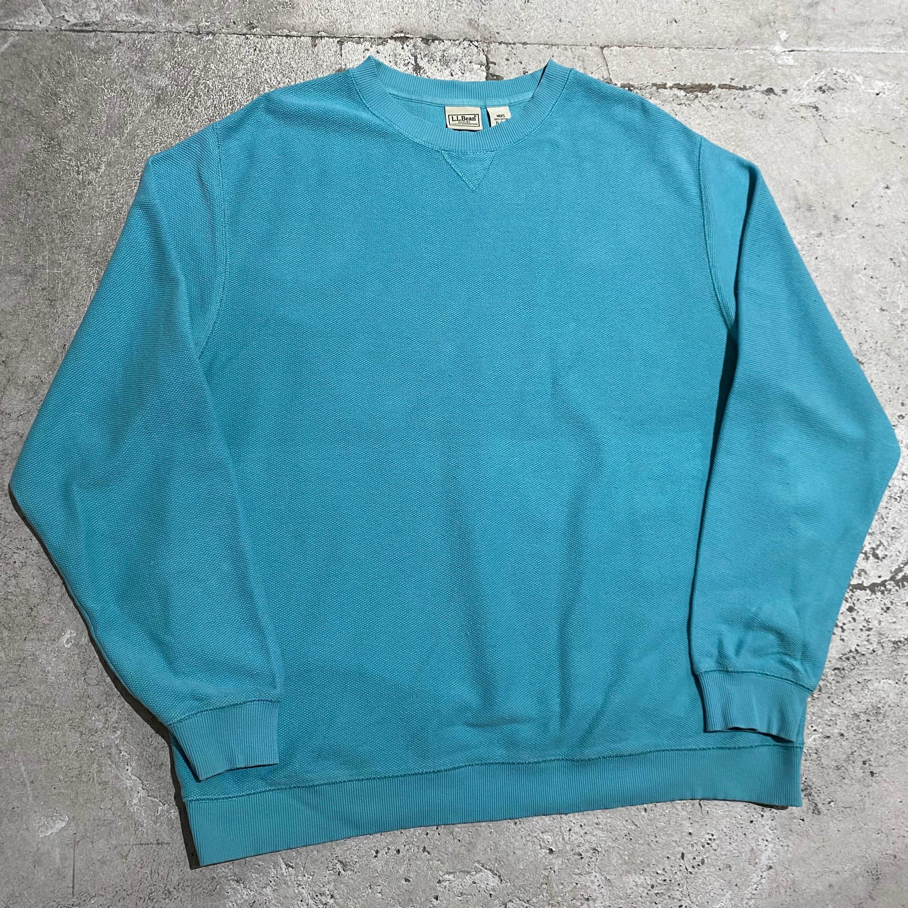 00s L.L.Bean / エルエルビーン 鹿の子 スウェット XL ティファニー 