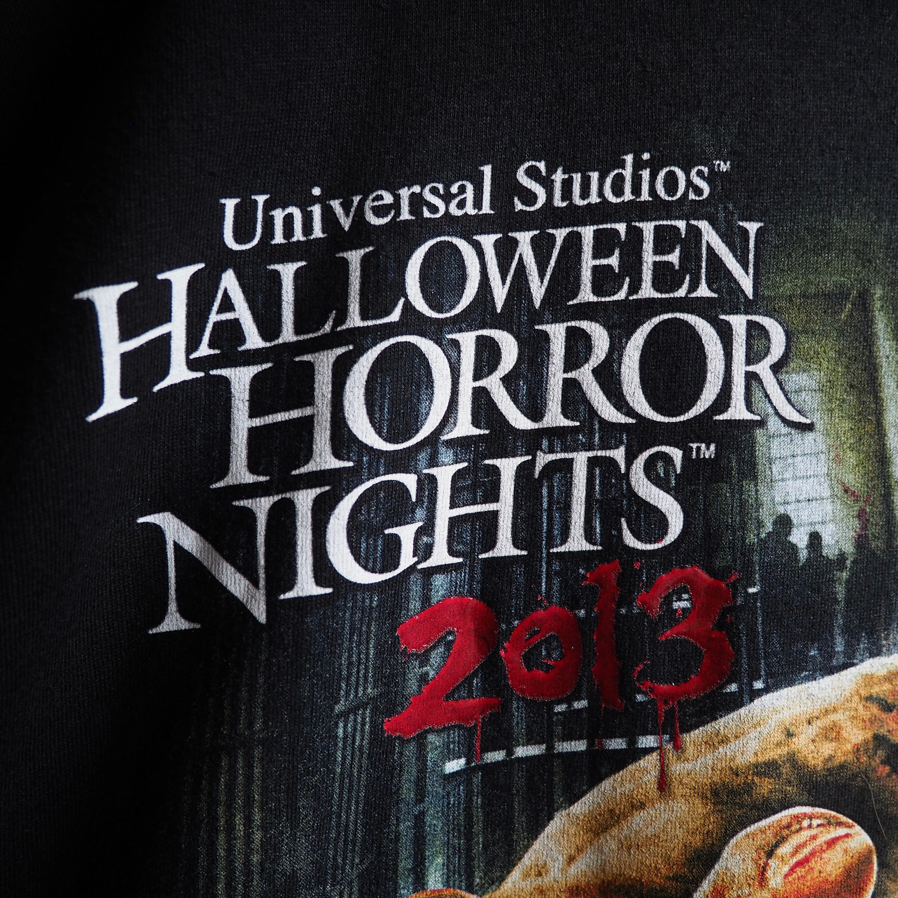 ” THE WALKING DEAD ” Blood paste graphic printed Black loose Tee