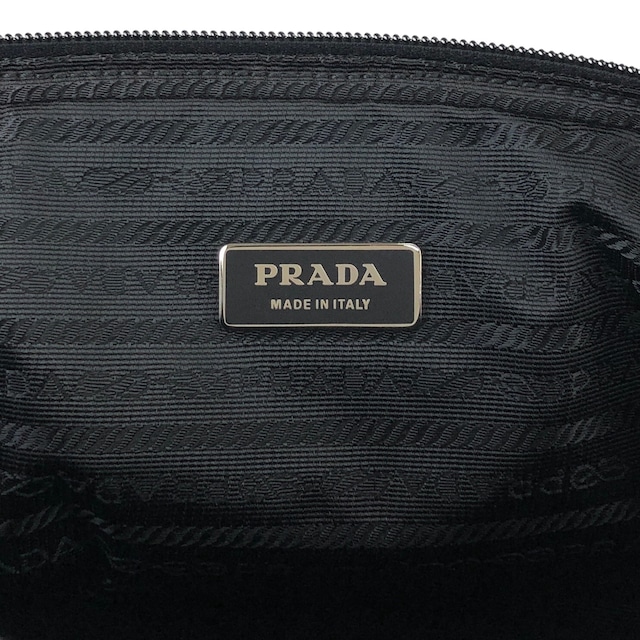 PRADA プラダ ショルダーバッグ ブラック トライアングルロゴ ナイロン スリングバッグ vintage ヴィンテージ オールド 883pem