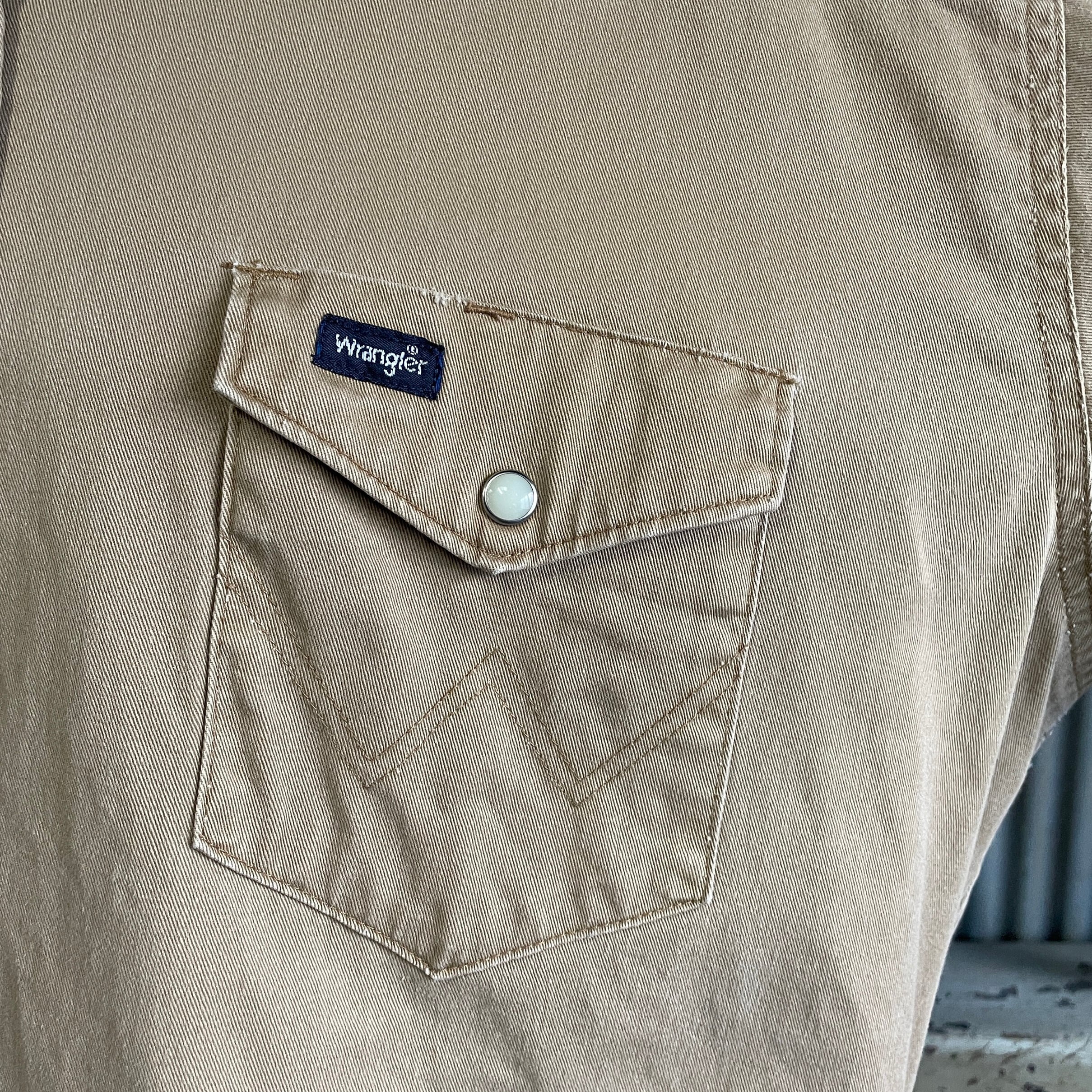 90年代〜 Wrangler ラングラー 無地 長袖 コットンツイル ウエスタン