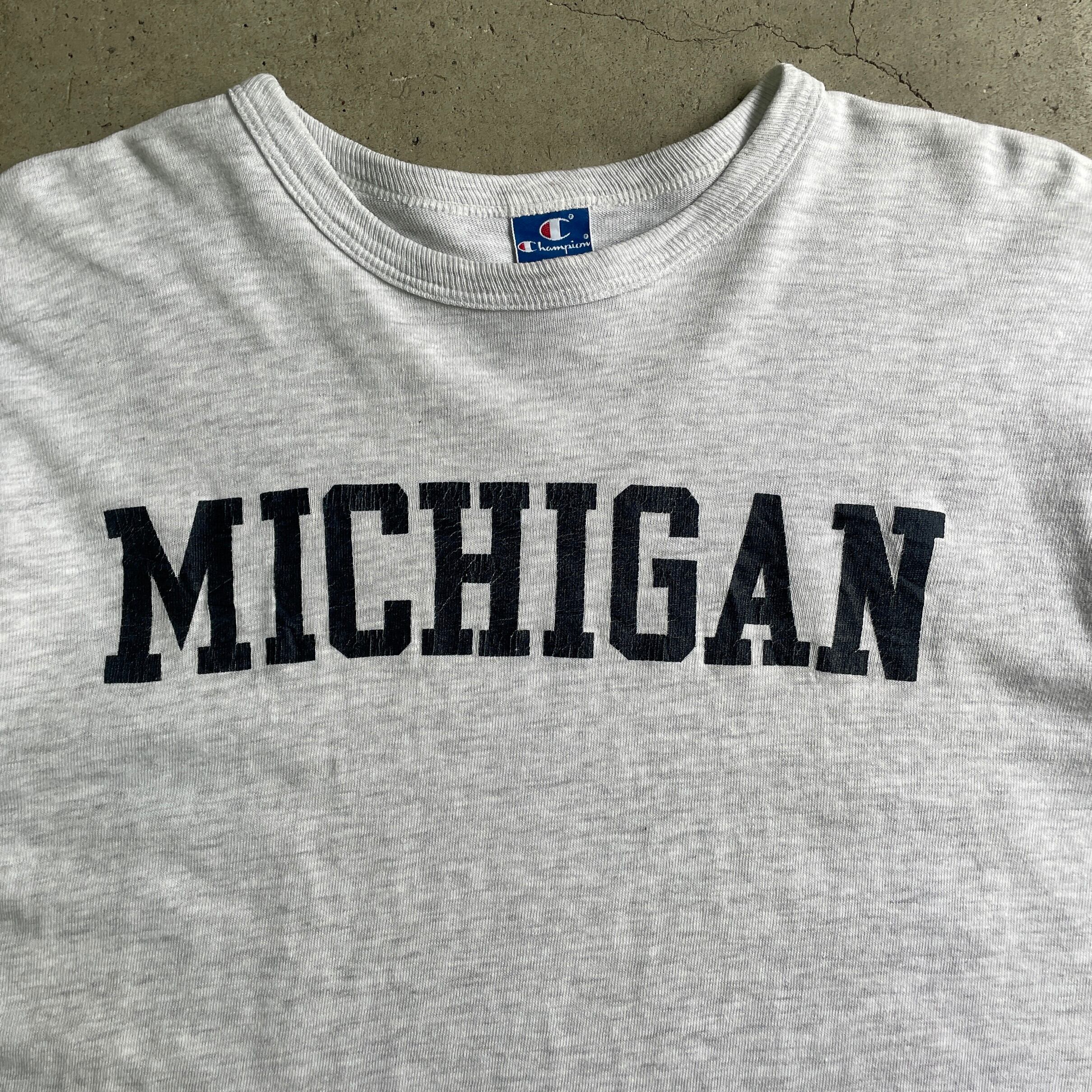 80年代 ATHTEX MICHIGAN ミシガン大学 カレッジTシャツ メンズL ヴィンテージ /eaa318023