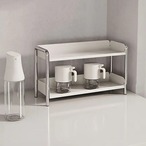 小物 収納 ラック 化粧品収納 2層 収納棚 メイクアップオーガナイザー アクセサリー 玄関 おしゃれ 北欧