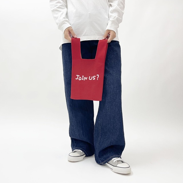 【matsui】KNIT MINI MARCHE BAG  JOIN US? ニット ミニマルシェバッグ