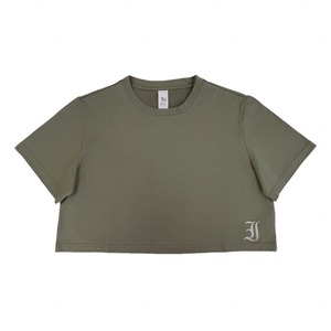 Cropped T-shirts 【Olive】