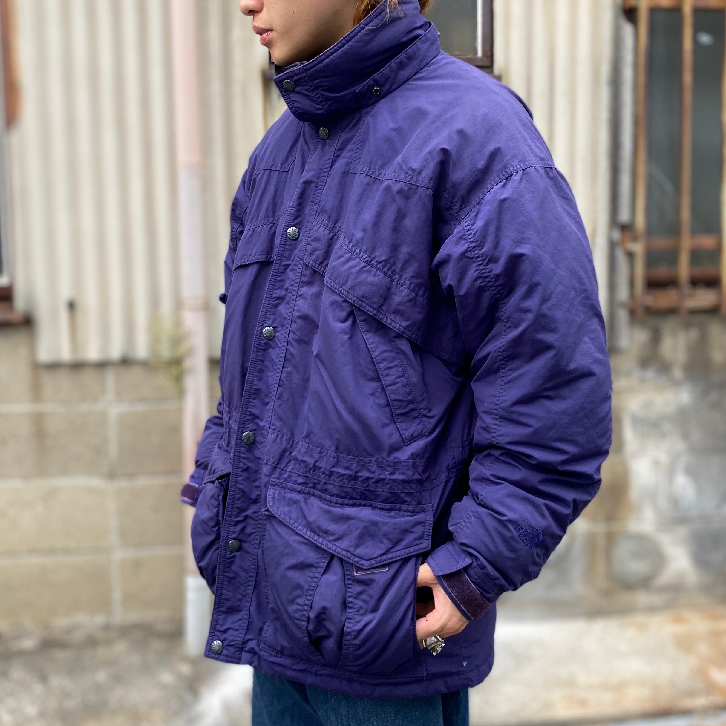 90年代 THE NORTH FACE ザノースフェイス ダウンジャケット フード着脱 ...