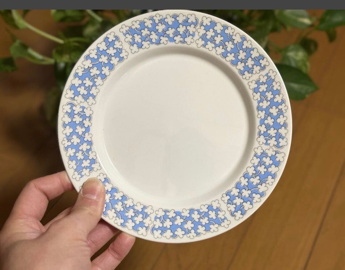 arabia VEERA 26cm vintage plate | ヴェーラ プレート 花 ブルー