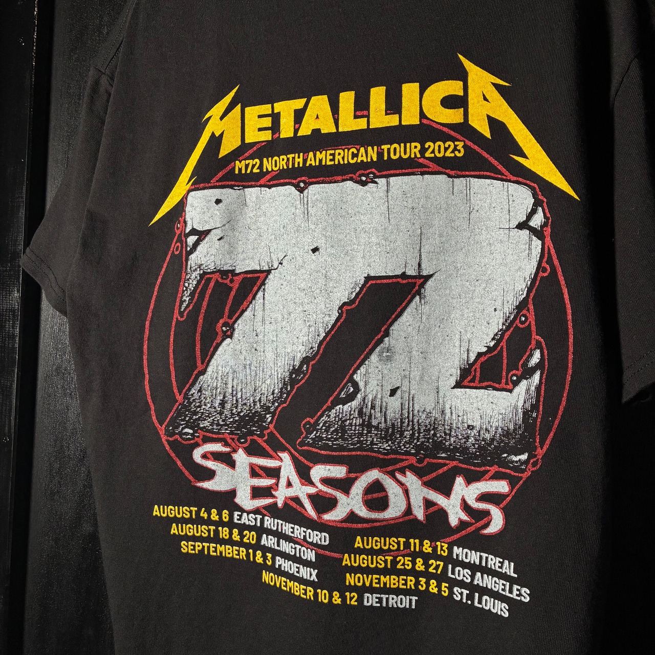 DELTA METALLICA M72tour Tシャツ　メタリカ　バンドTシャツ