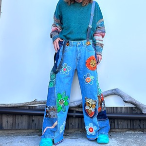 ヒッピーゆるダボリメイクデニム