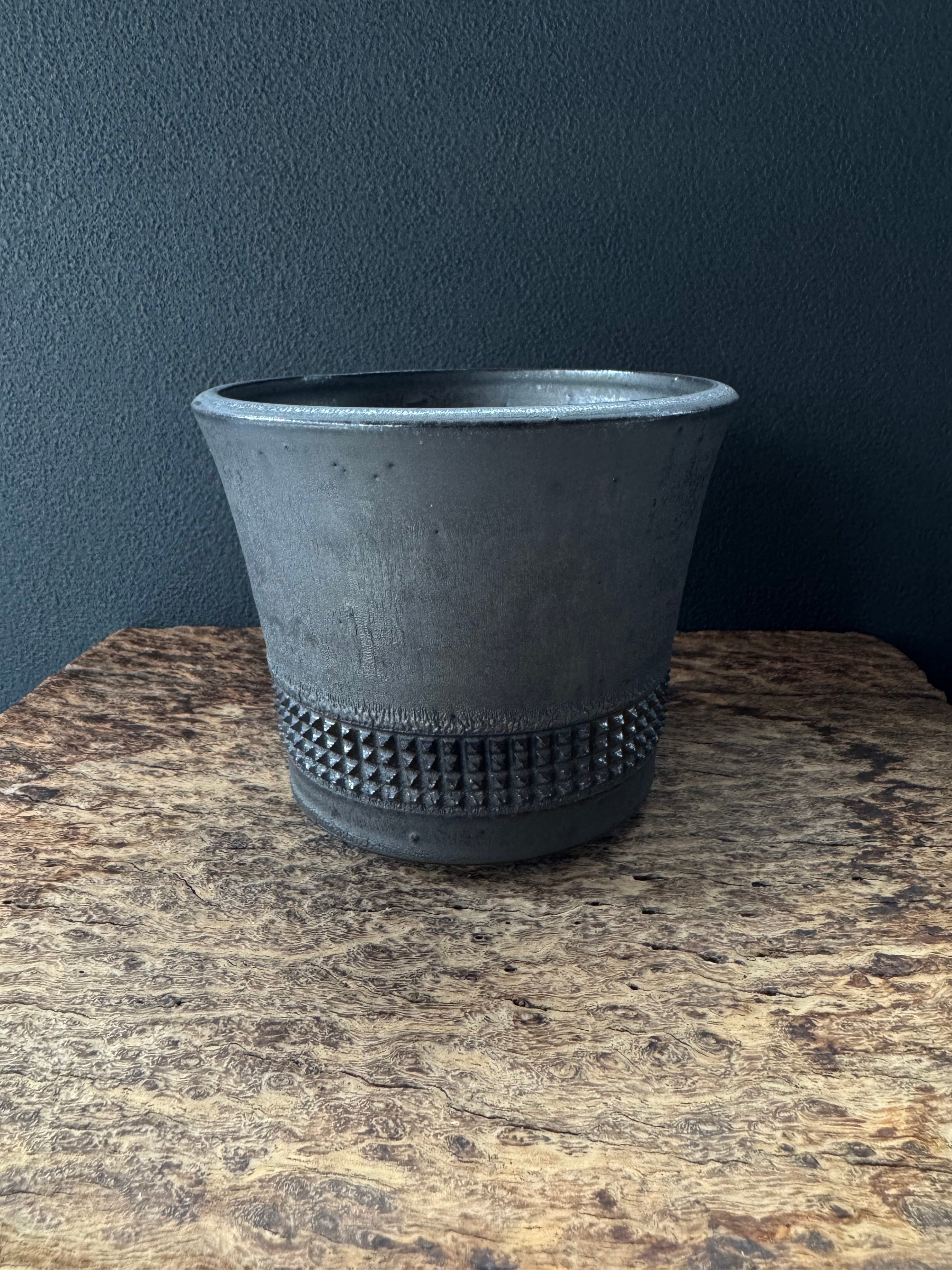 鉢・プランター spicygem studs pot var.HIDE black spicygem studs pot var.HIDE 大鉢 spicygem studs pot var.HIDE