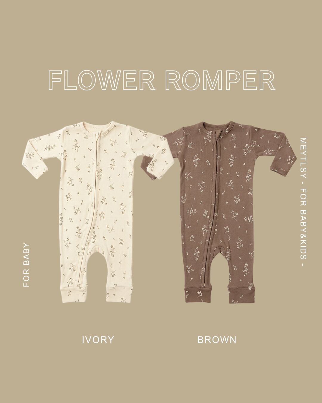Flower Rumpers 【66-90】flower romper | Meytlsy