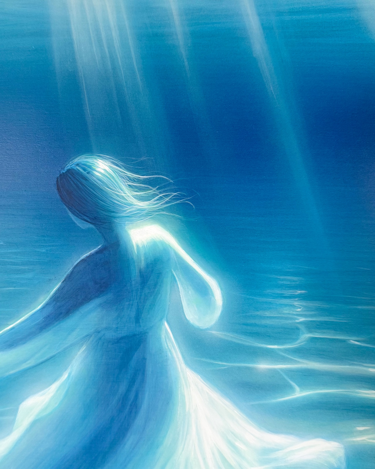 【原画】"Dance with Blue"