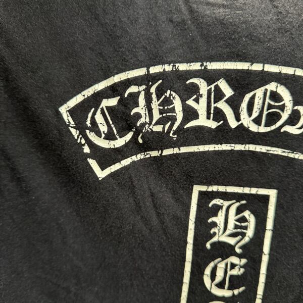 ChromHearts グレー　半袖　Tシャツ スター Mサイズ　クロムハーツ CHROME HEARTS クロムハーツ ヘンリーネック 7分袖 カットソー T