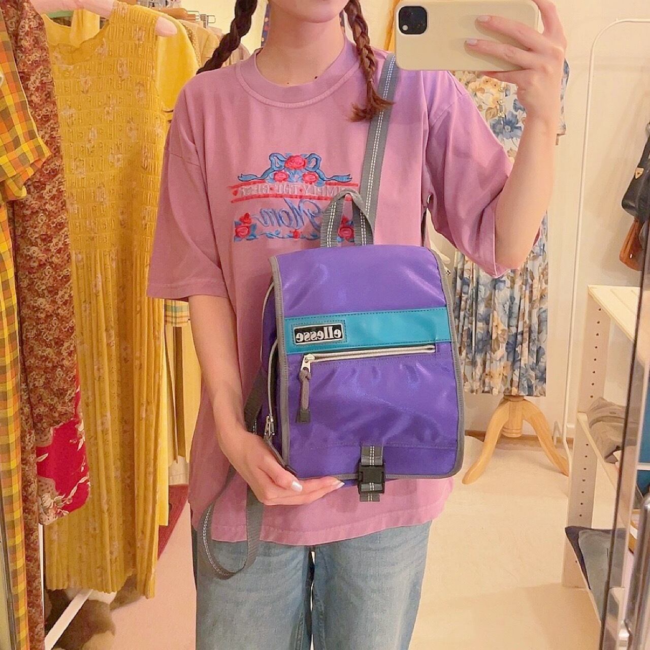 ellesse / purple mini backpack