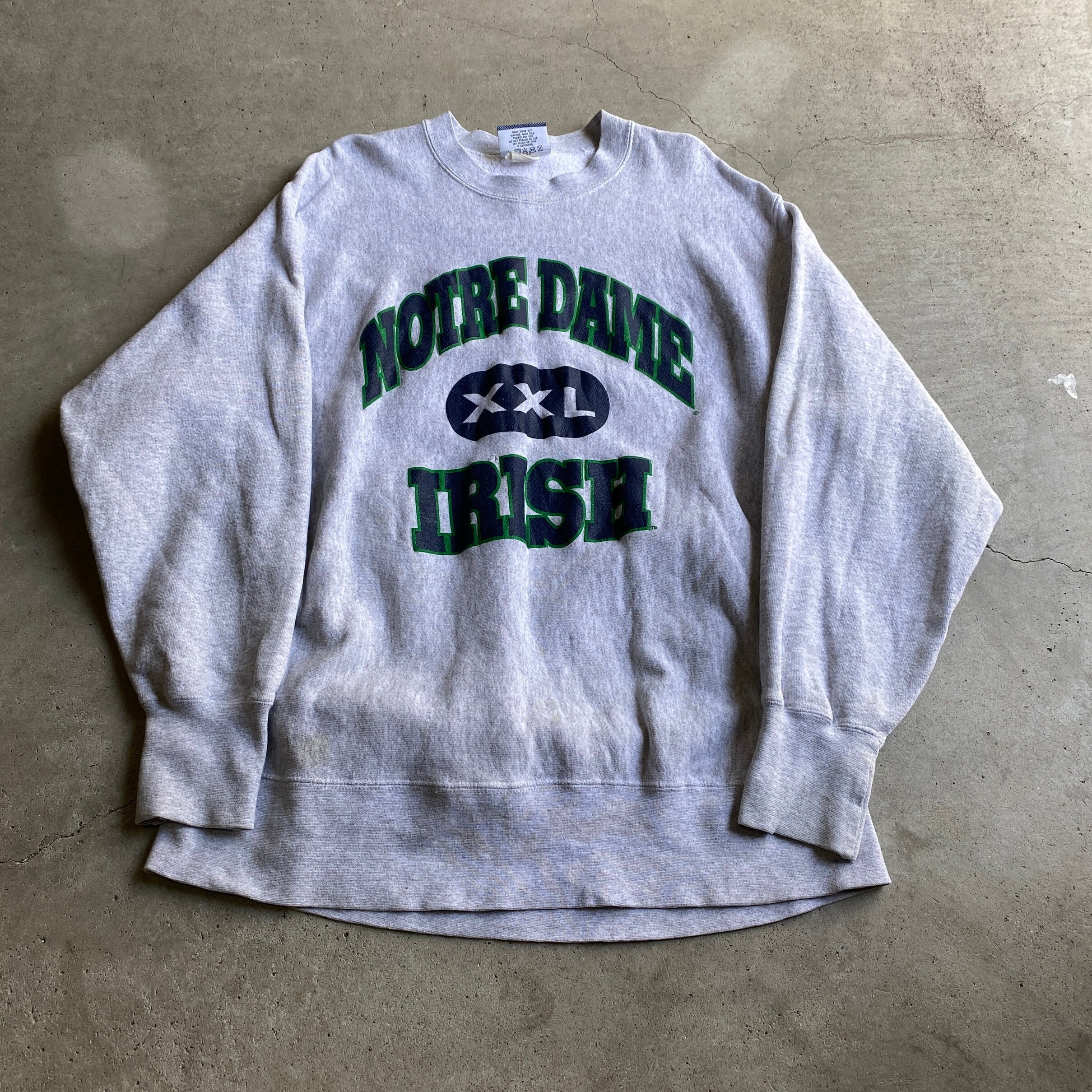 90s vintage sweat shirt リバースウィーブ 三段プリント