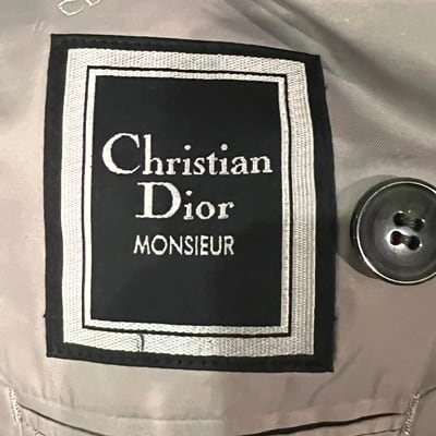 Christian Dior クリスチャンディオール ダブルボタン テーラードジャケット オールド 古着 ストライプ【表参道t07】 |  ブランド古着Brooch powered by BASE