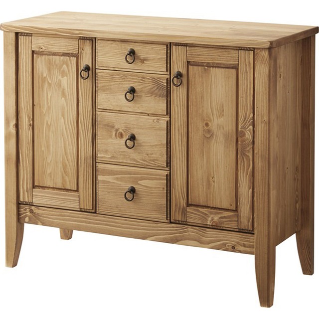 シューズラック CCR-400 天然木 杉 レトロ アンティーク 靴箱 靴入れ 収納 4段 木製 おしゃれ キャビネット 収納家具