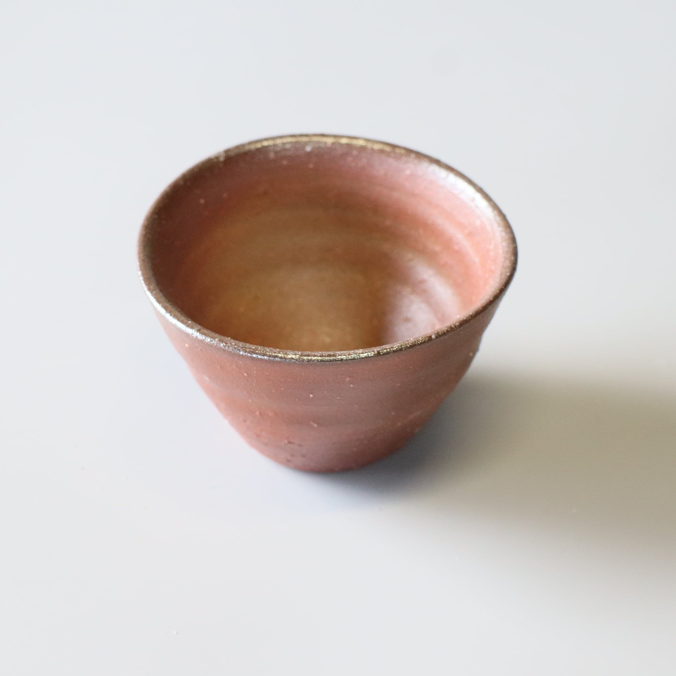 備前焼 ぐい呑み (※2種からお選びください。) 景色：ゴマ・ヒダスキ