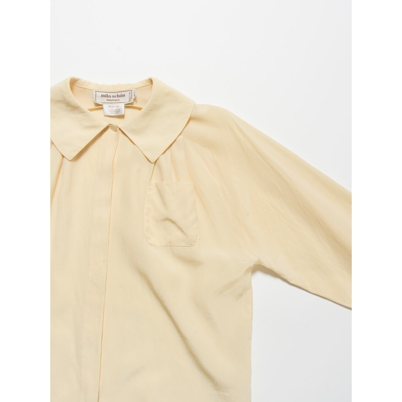 【mila schon】Made in Italy silk blouse（ミラショーン イタリア製シルクブラウス シャツ）3a