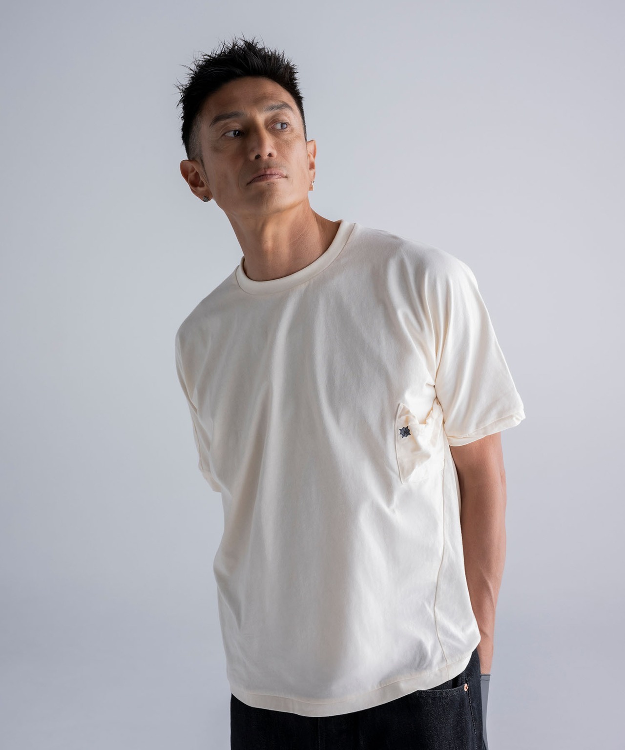 SUN&MOON ONE POINT POCKET T-SHIRT［HSC020］