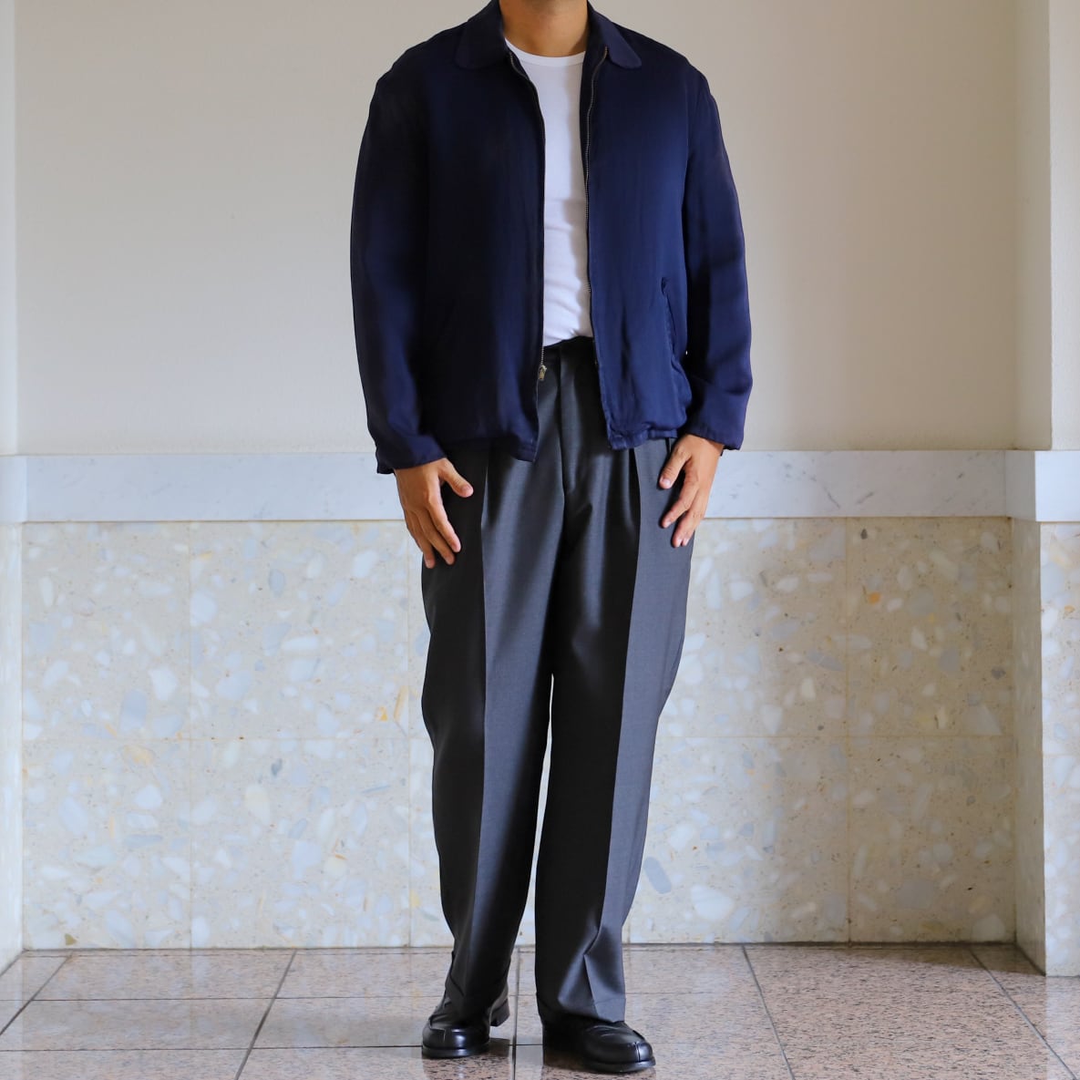 極美品】50s Vintage Special rayon jacket swing top blouson made in