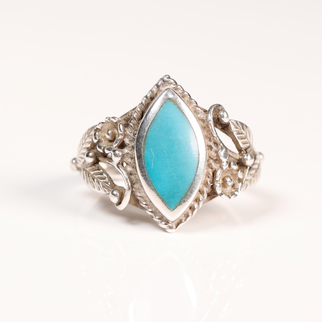 Turquoise Silver Ring #8 (used)