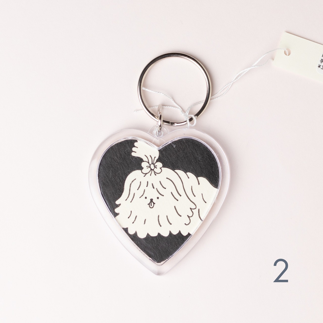 < KIMUKIMU > 原画キーホルダー（ハート）- 1