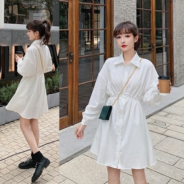 ワンピース 黒 白 前ボタンワンピース 秋服 レディース 韓国 ファッション シャツワンピース ミニワンピ 長袖 フレア コットンワンピ かわいい ウエストゴム ワンピ 秋 レディース Vestito ワンピース 黒 白 前ボタンワンピース 秋服 レディース 韓国 ファッション シャツワンピース ミニワンピ 長袖 フレア コットンワンピ かわいい ウエストゴム ワンピ 秋 レディース Vestito