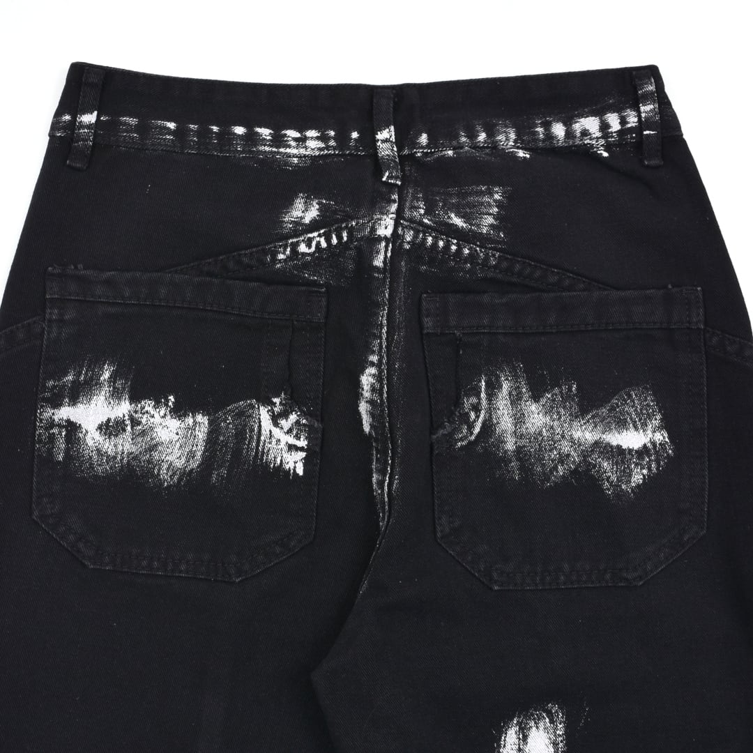 ニースタッズ ダメージフレアパンツ | VOLCAN&APHRODITE