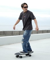 【#Re:room】COLOR LOGO EMBROIDERY T-SHIRTS［REC824］