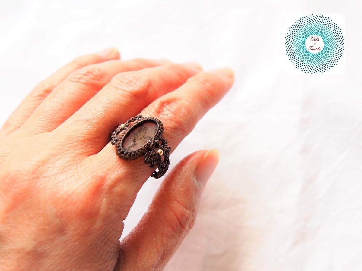 アゲートリング デンドリティック アゲート リング / Dendritic Agate Ring d6