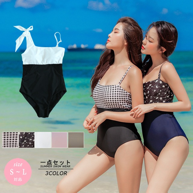 u19196 連体式　スポーツ 水着 日焼け防止  レディース