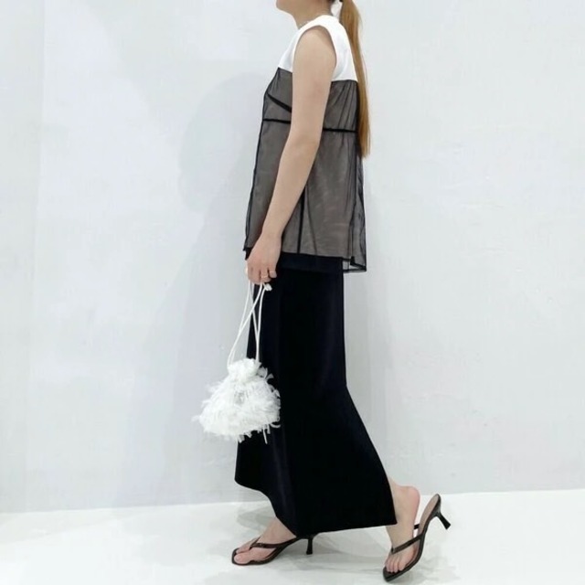 《取寄》ladies .. rayon poly I-line skirt