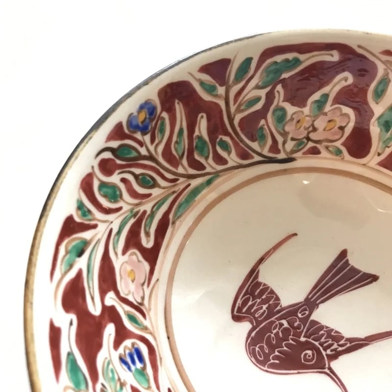 斎藤知 茶碗 赤に鳥 | L'essentiel Online