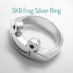 SK8 frog Silver Ring