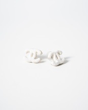 〈CHANEL〉CC Mark Coral Earrings 2003AW