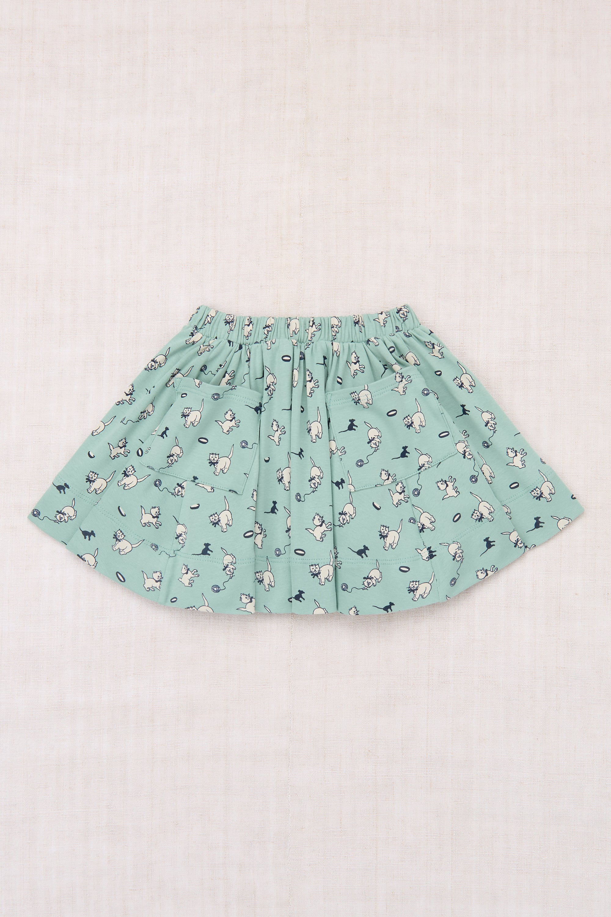 残り僅か KIDS【Misha & Puff】25 winter drop1 / Circle Skirt / Sage Cat & Mouse