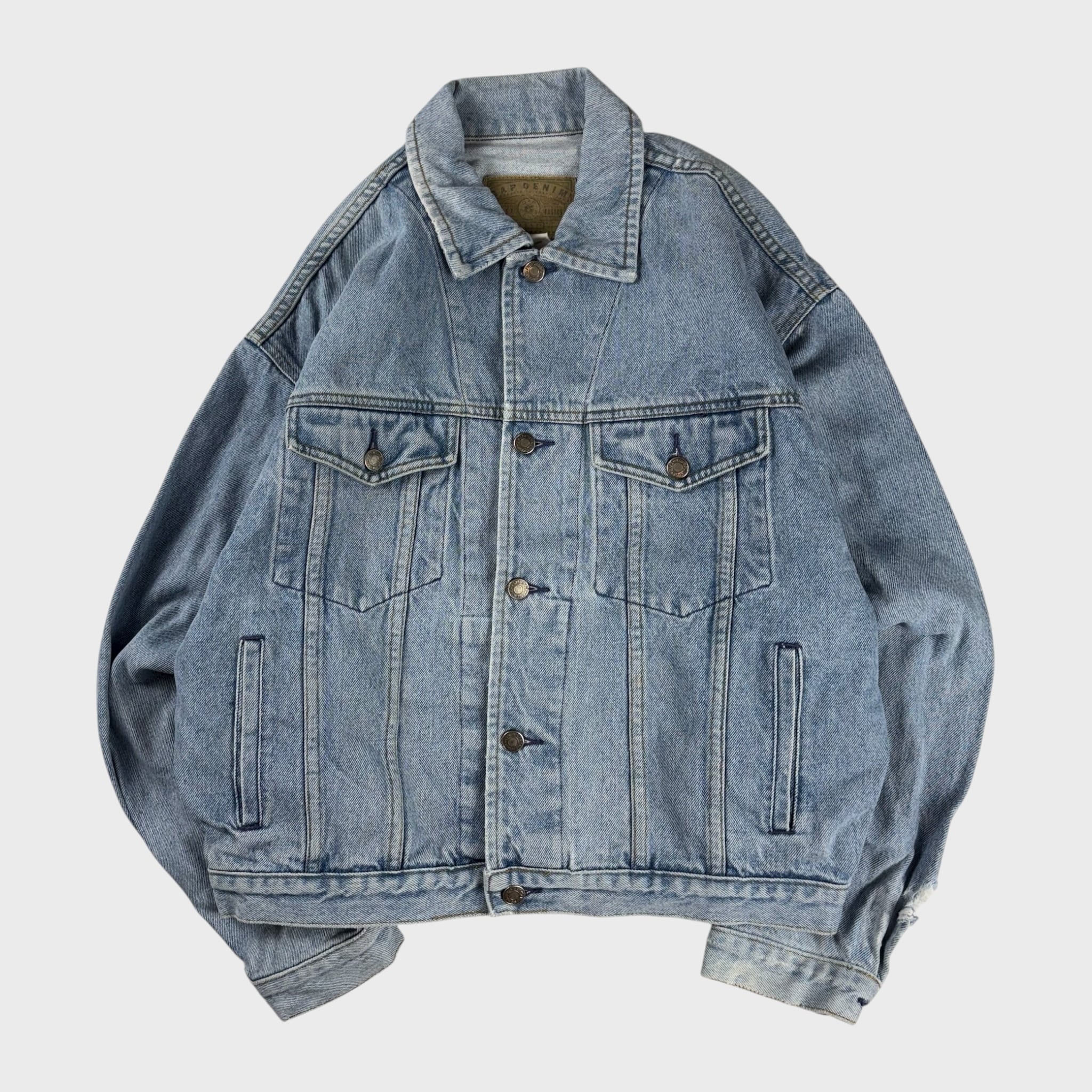 90～00s】OLD GAP ボアデニムジャケット レザー襟 | Pay ID