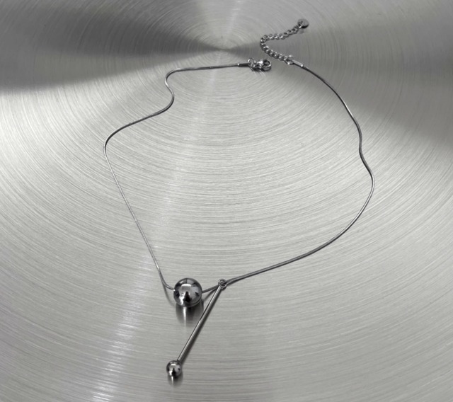 Snake bone ball necklace AA01