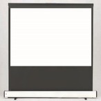 コストコ再販商品 キクチ 床置き型 100インチ プロジェクタースクリーン SD-100HDWA/W ホワイト