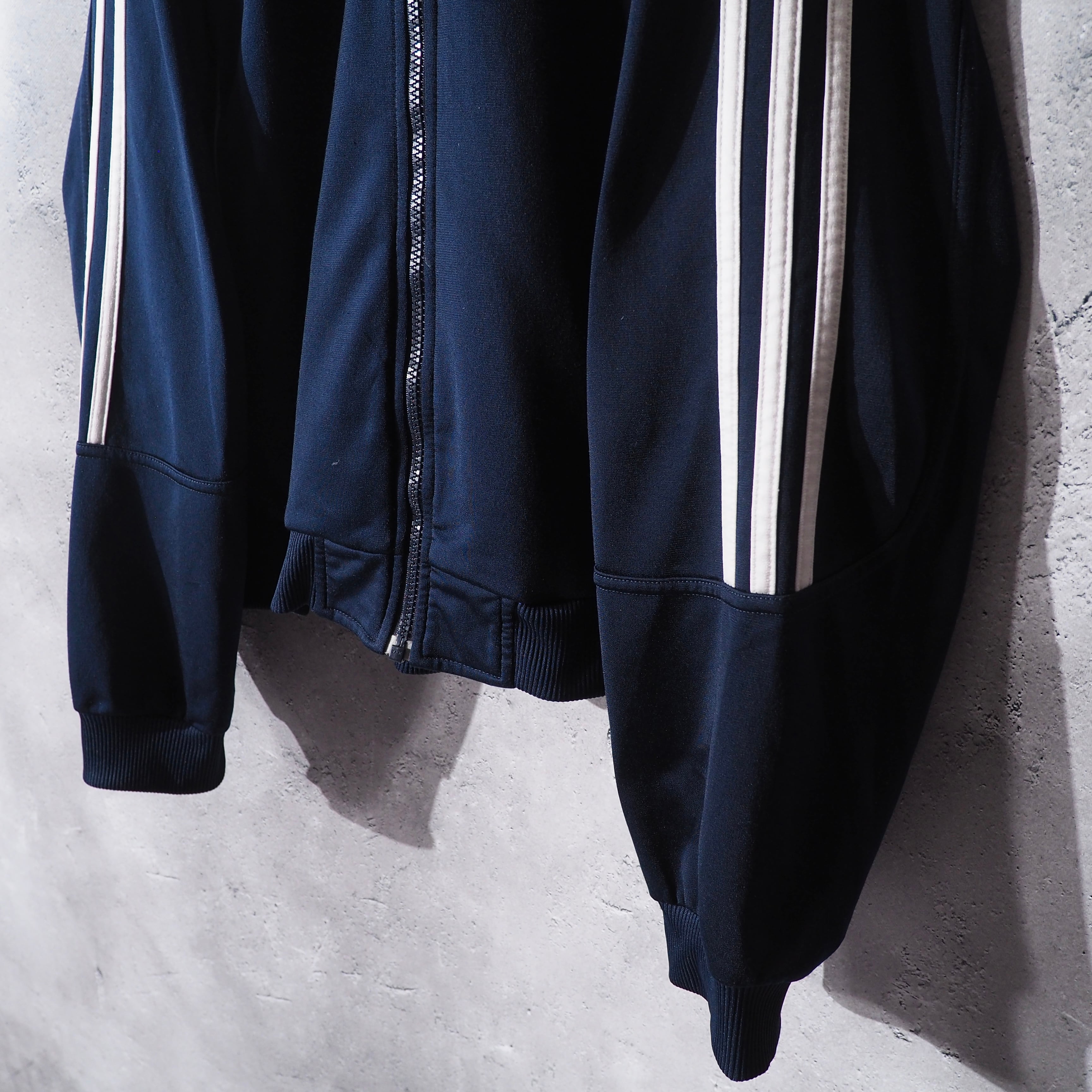 2000s " adidas " Odd Three Line Design Over Silhouette Track Jacket