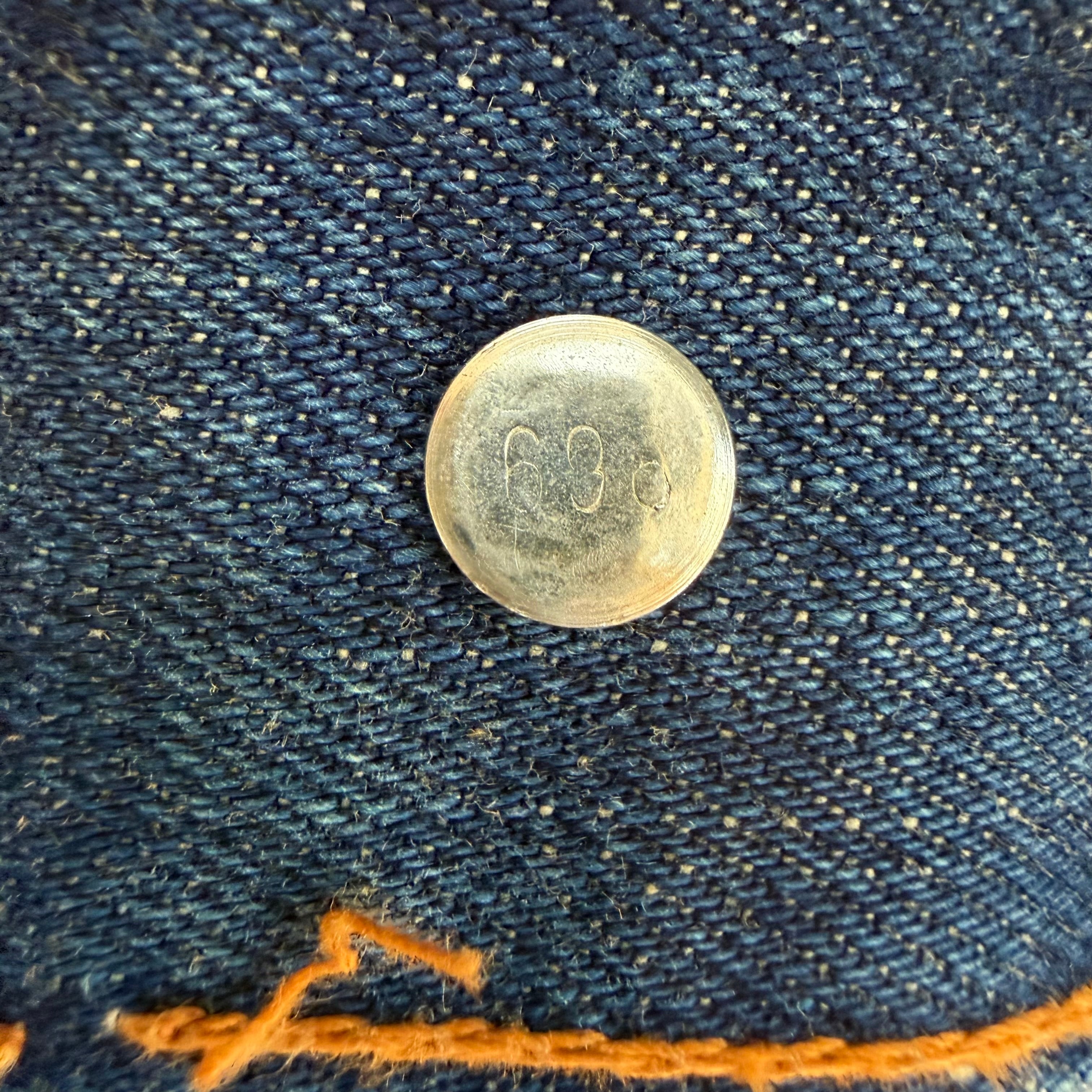60s 70s Levi's リーバイス デニムジャケットケアタグ 短丈 60s-70s Levi's デニムジャケット ヴィンテージ ケアタグ付き 短丈