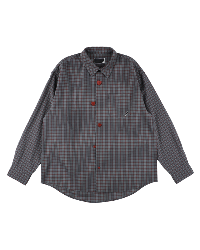 PHINGERIN【FLOATING HEART SHIRT / BLACK】