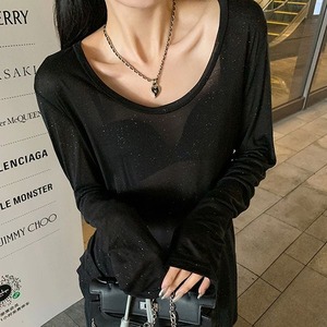 Glitter sheer Tops 501461